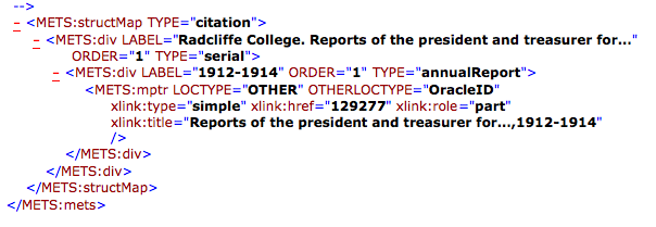 example of structural metadata